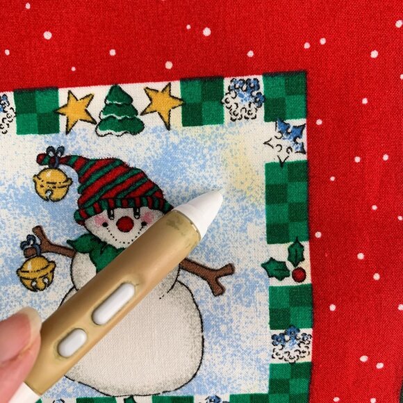 Daisy Kingdom Craft Squares Christmas Holiday Fabric Penguin Snowman B3811 - Picture 9 of 16